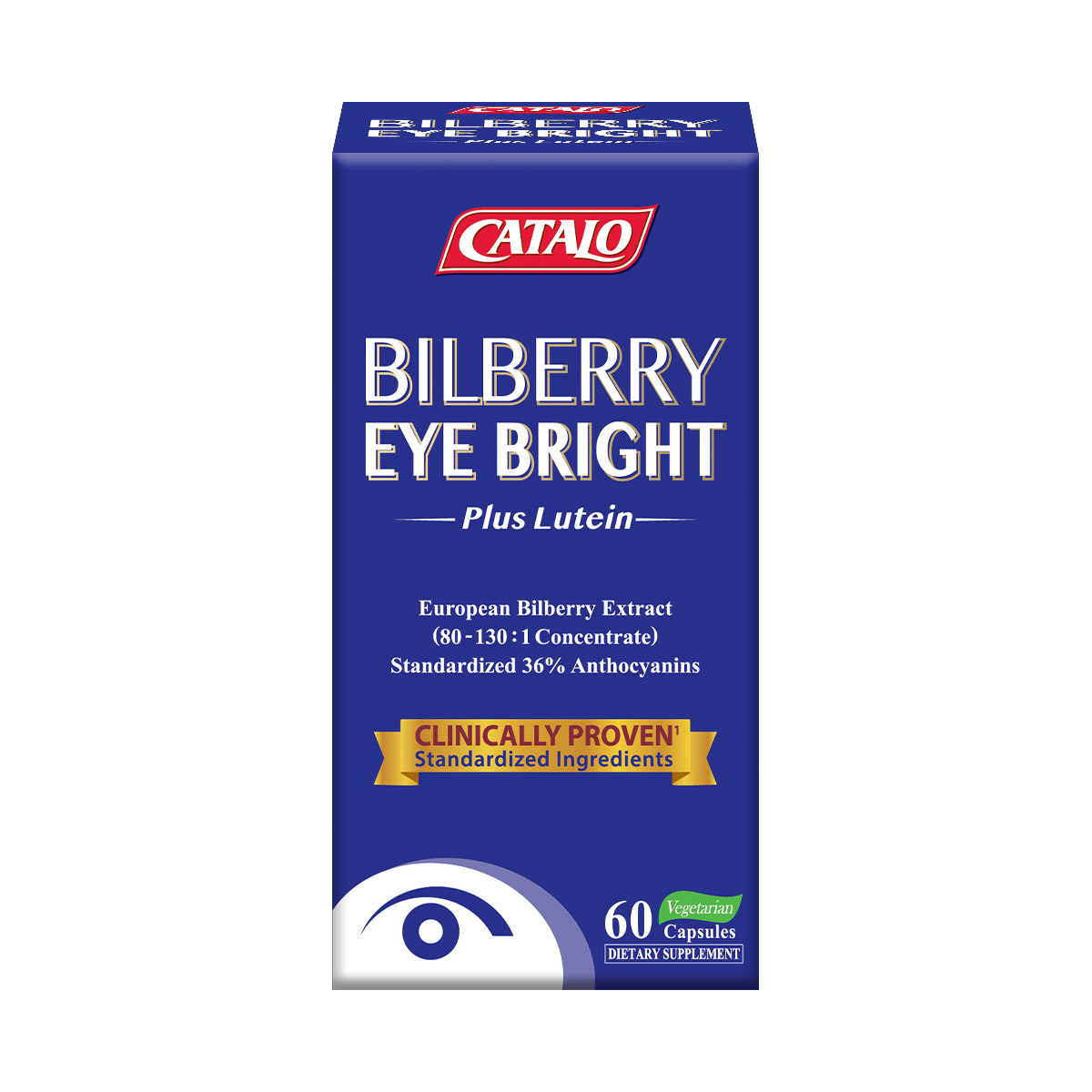 Bilberry EyeBright Extract (Plus Lutein) 60 Capsules
